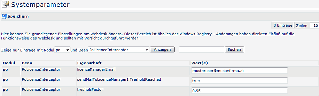 Systemparameter_Lizenzinfo Systemparameter_Lizenzinfo