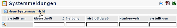 systemmeldungen systemmeldungen