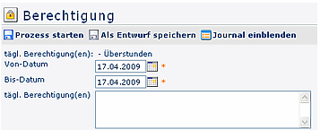 Berechtigung Berechtigung