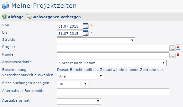 MeineProjektzeiten_Suchmaske MeineProjektzeiten_Suchmaske