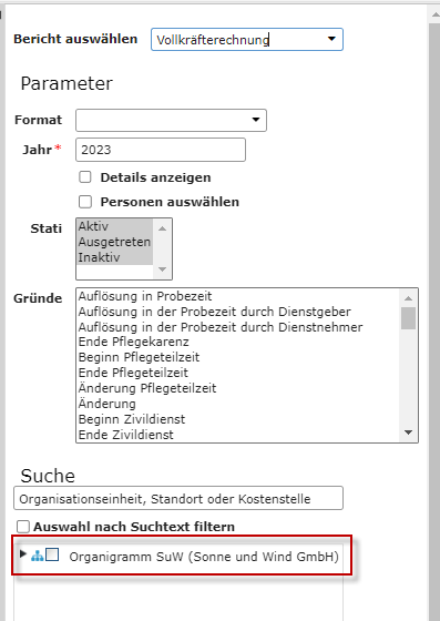 Vollkr&auml;fterechnung