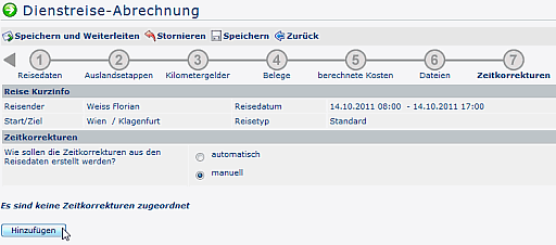Reiseabrechnung_Zeitkorrektur Reiseabrechnung_Zeitkorrektur